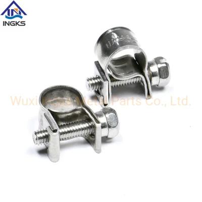 Stainless Steel Corrosion Resistant Mini Heavy Duty Hose Pipe Clamp for Fuel Line